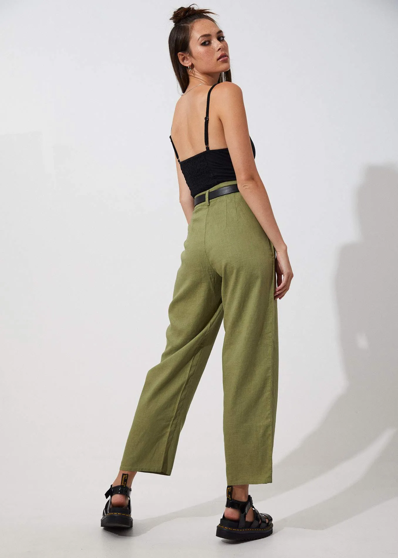 Afends Womens Siren - Hemp Pant - Sage