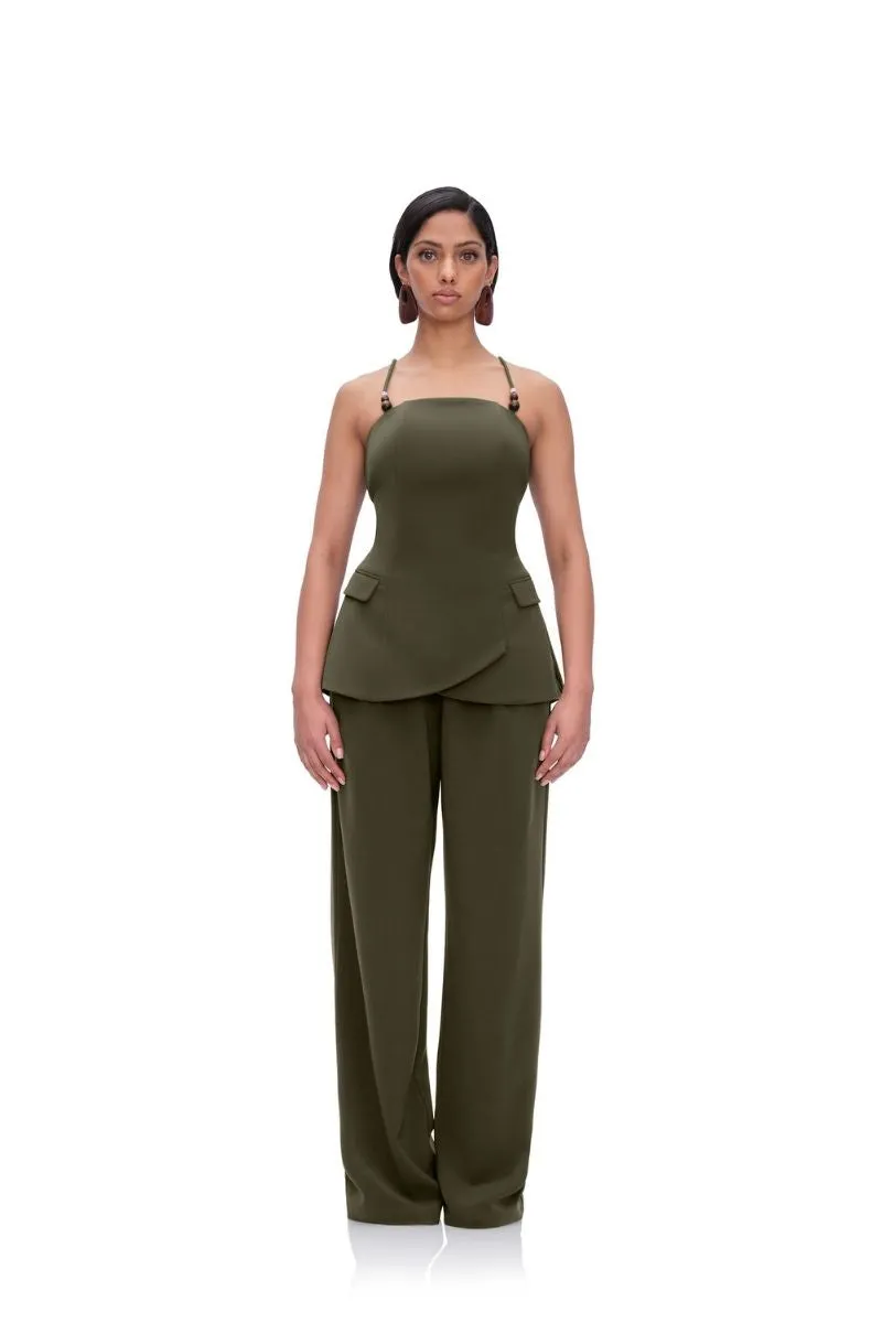 ATTA BOOTCUT PANTS IN OLIVE