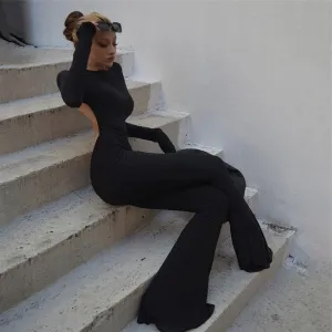 Back Out Fitted Jumpsuit