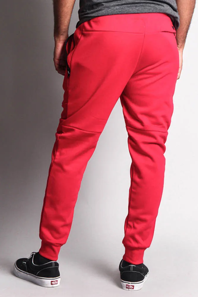 Basic Tech Sweat Pants with Contrasting Zippers