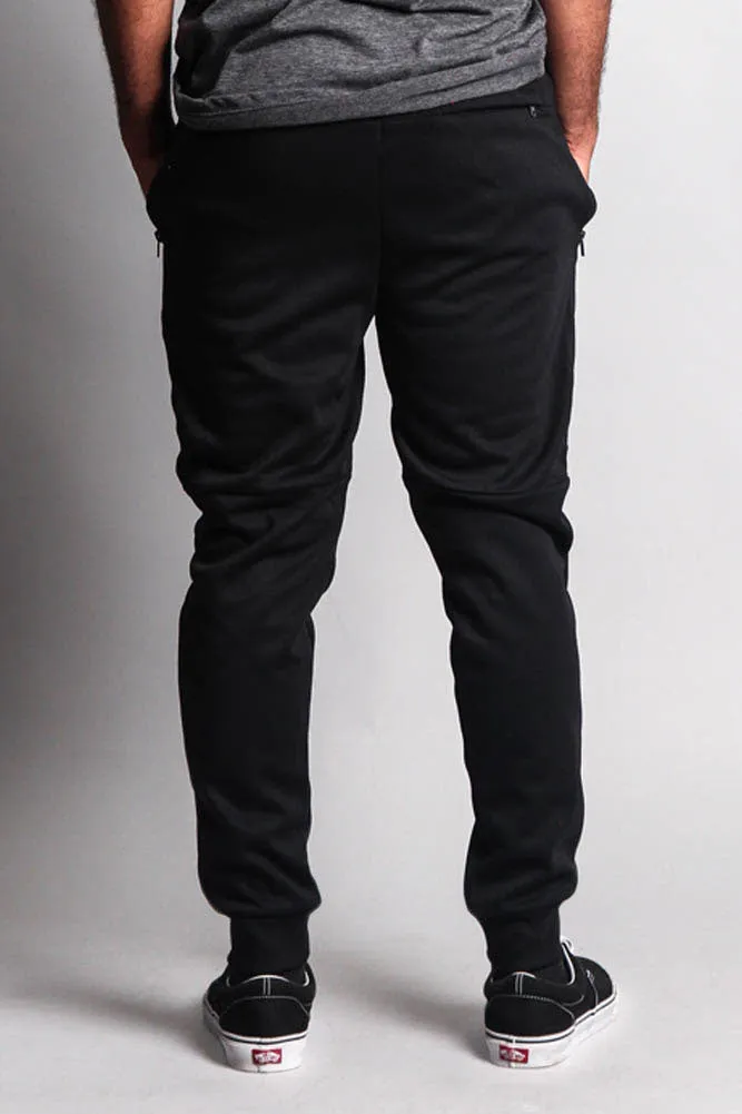 Basic Tech Sweat Pants with Contrasting Zippers