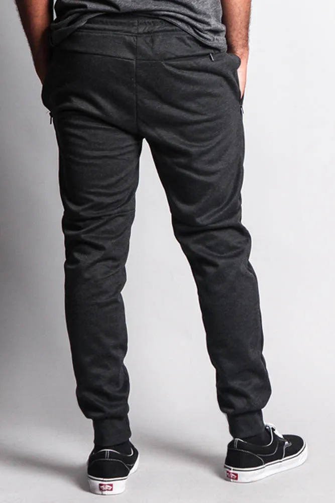 Basic Tech Sweat Pants with Contrasting Zippers