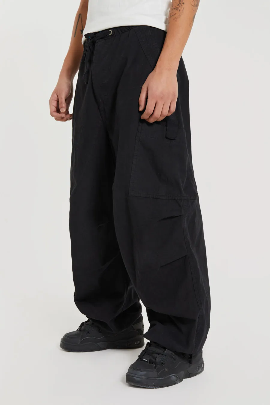 Black Parachute Cargo Pants