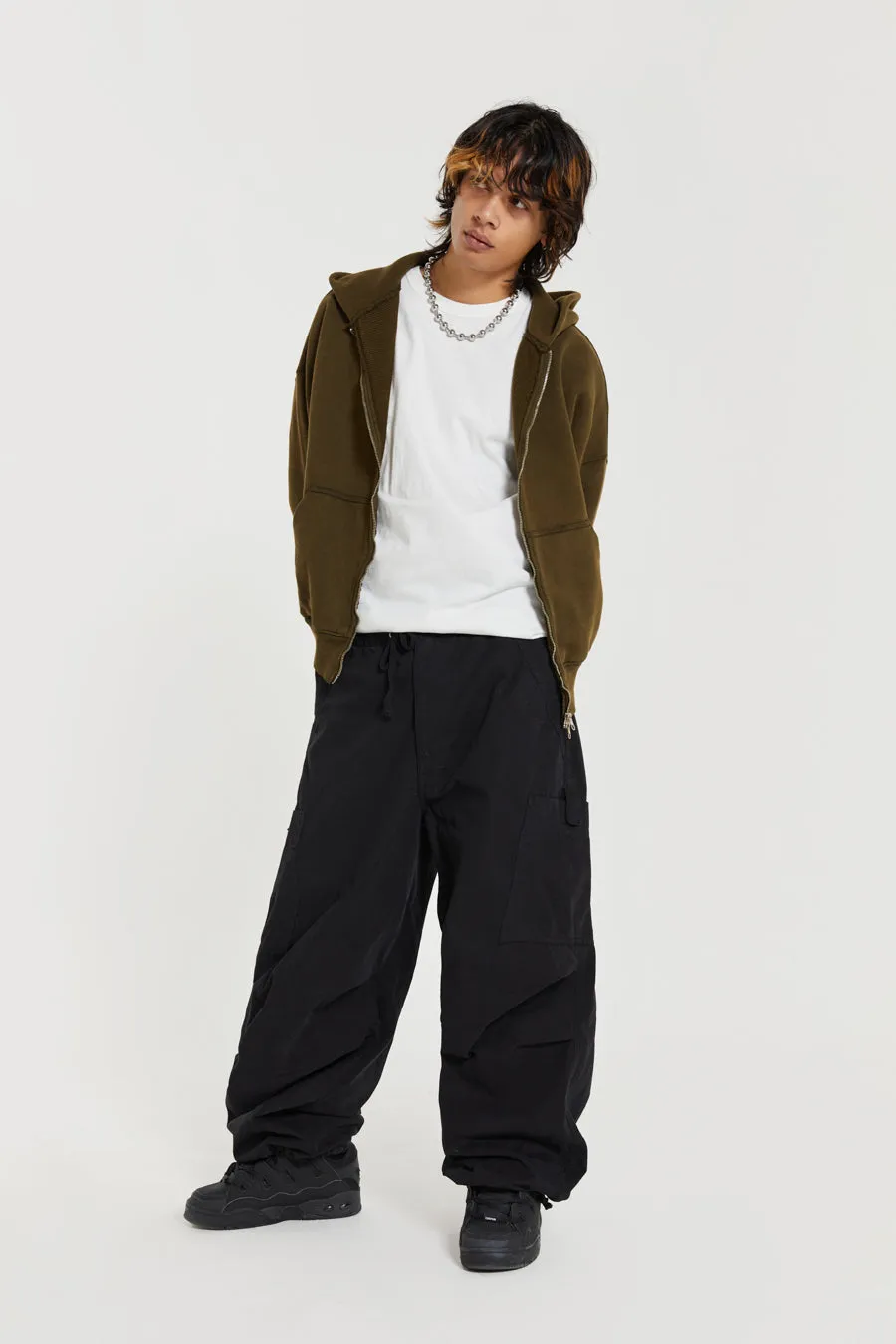 Black Parachute Cargo Pants