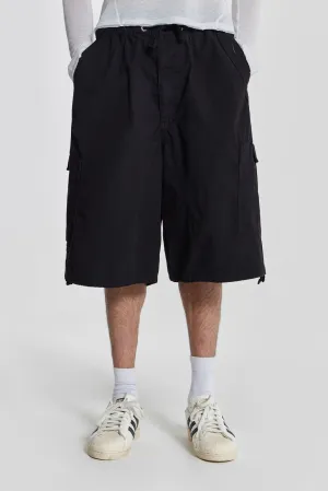 Black Parachute Cargo Shorts