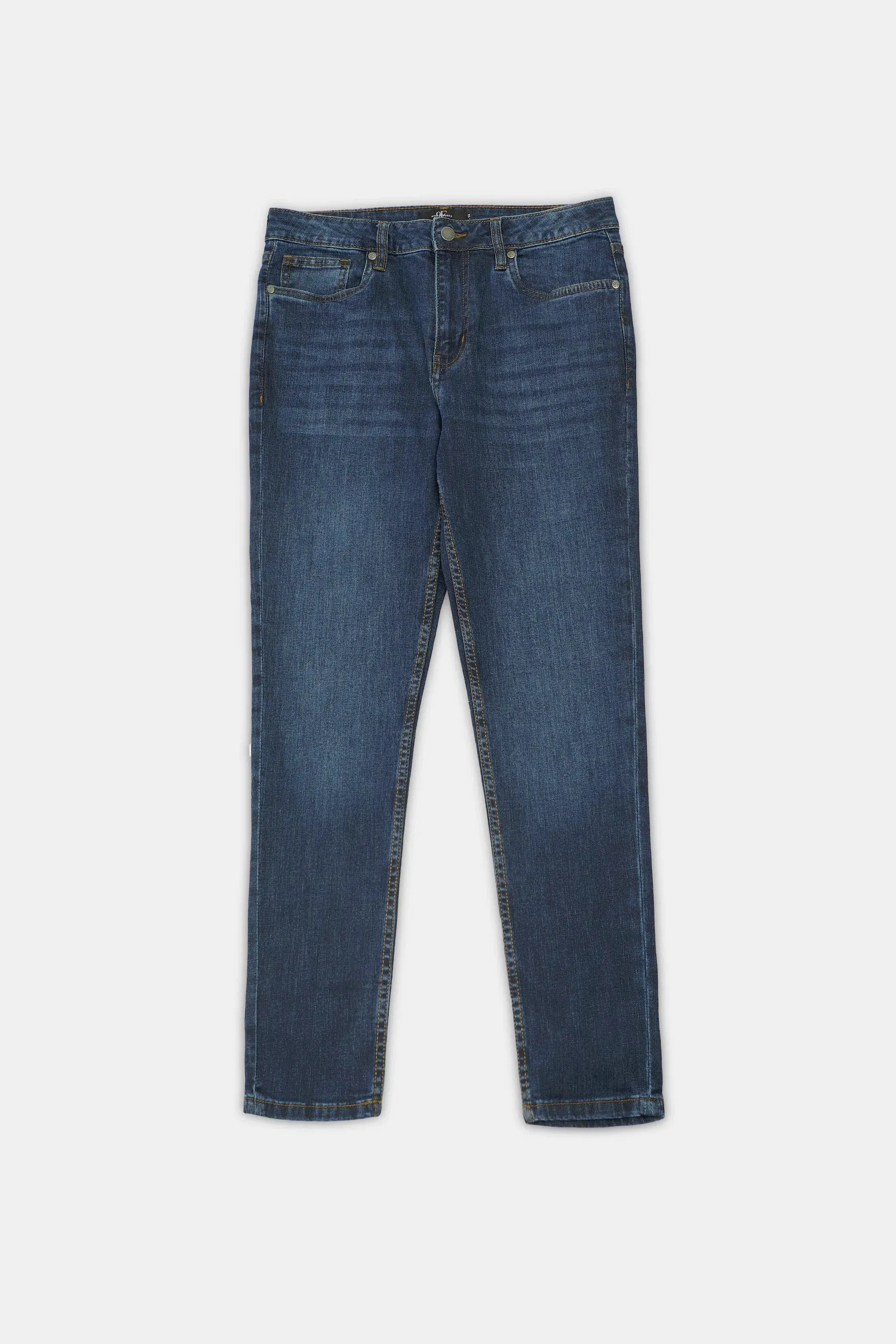 Blue Tapered Jeans