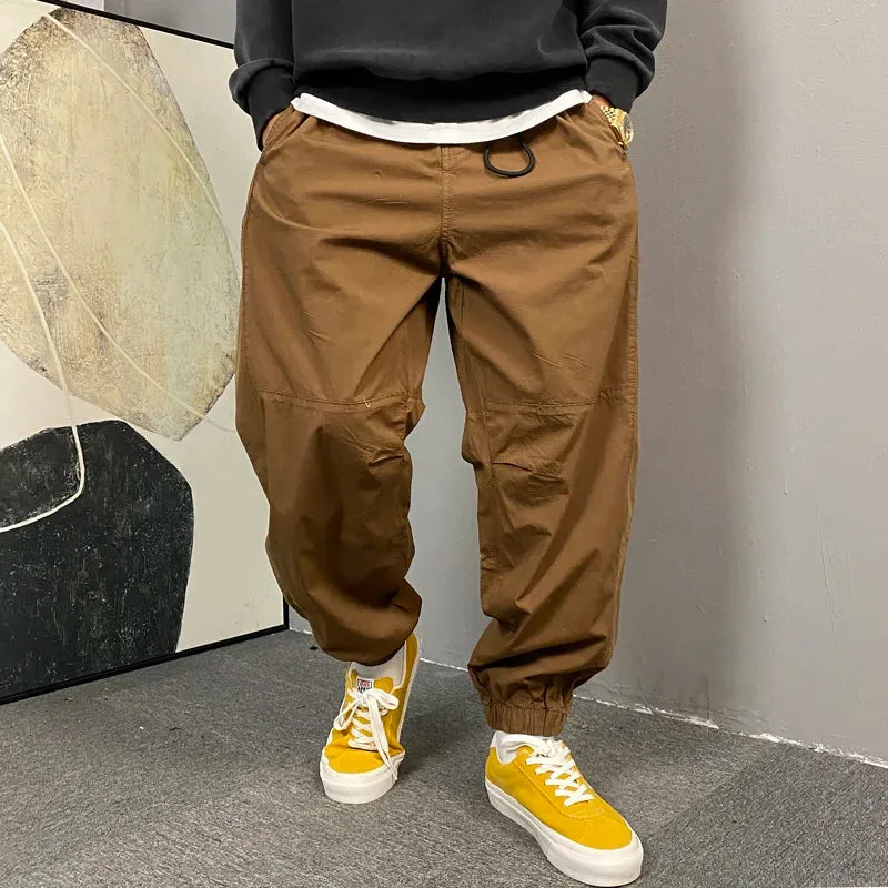 Casual Thin Cargo Pants with Japanese Streetwear Style