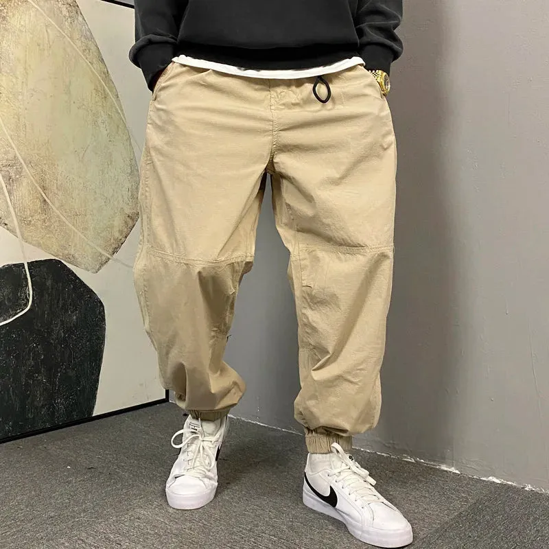 Casual Thin Cargo Pants with Japanese Streetwear Style