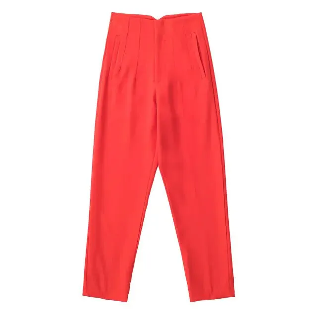 Chic Office Lady Straight Pants