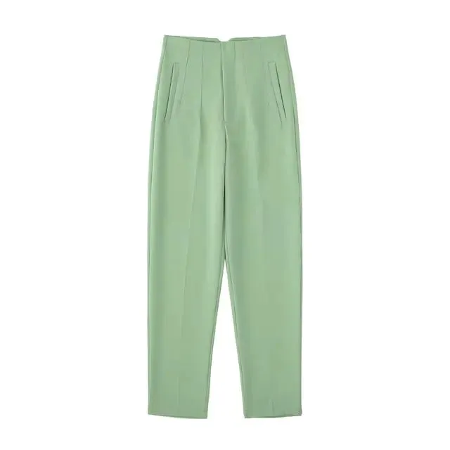 Chic Office Lady Straight Pants