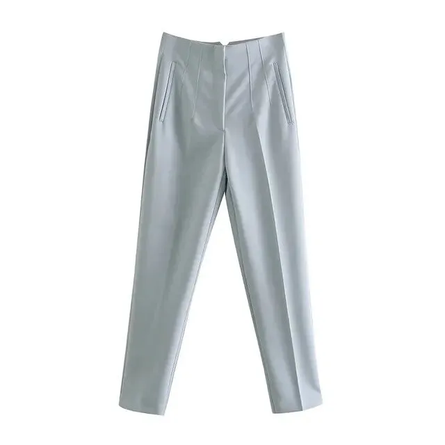 Chic Office Lady Straight Pants