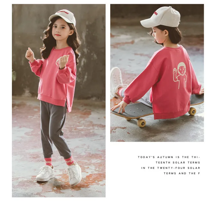 Children cartoon fashionable casual suit