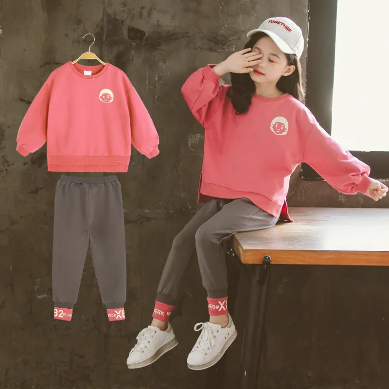 Children cartoon fashionable casual suit