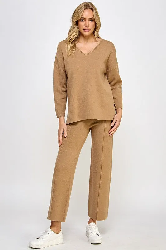 Dana Pin Tuck Knit Pants