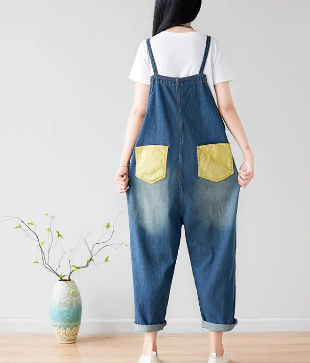 Denim Casual Spring Denim Overall Women Jumpsuits QY23