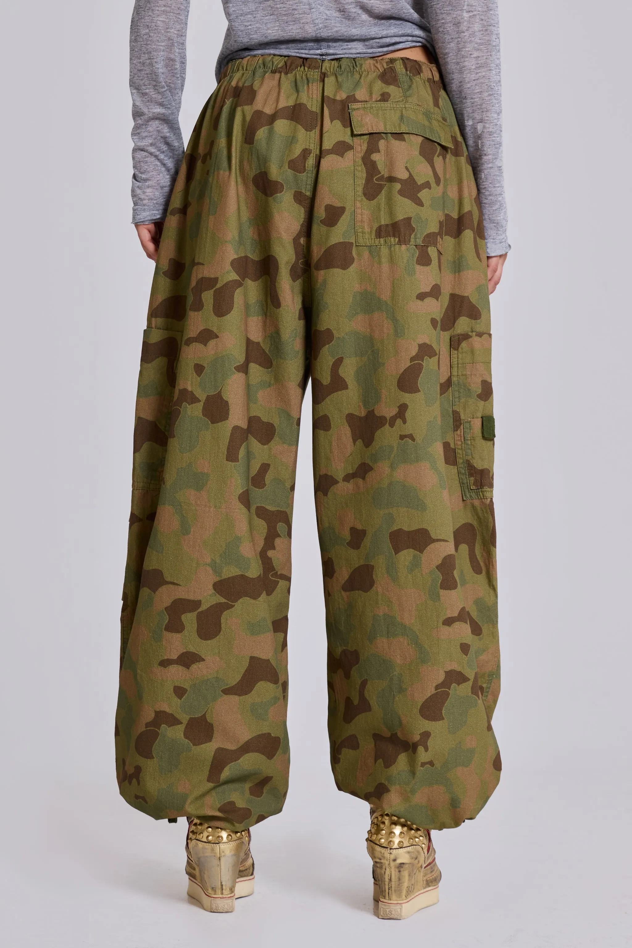 Duck Camo Parachute Pants