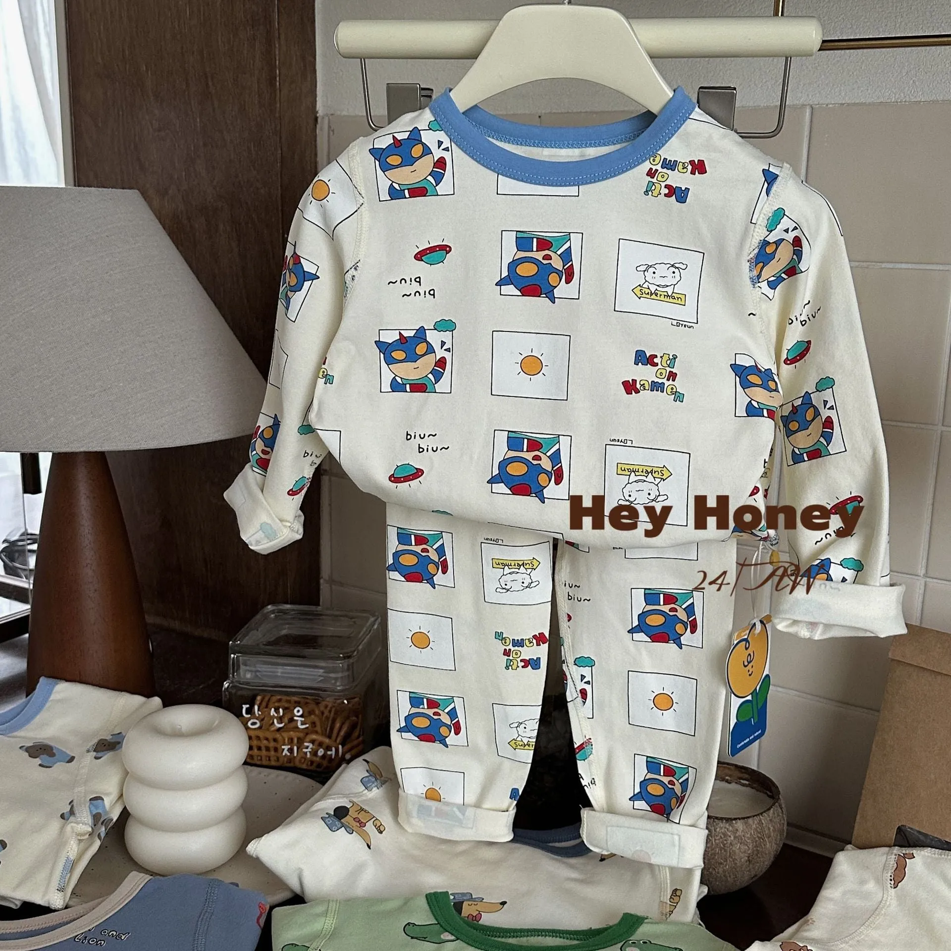 DXJ Kids Printed Home-wear Set