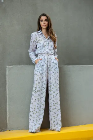 Floral print palazzo pants