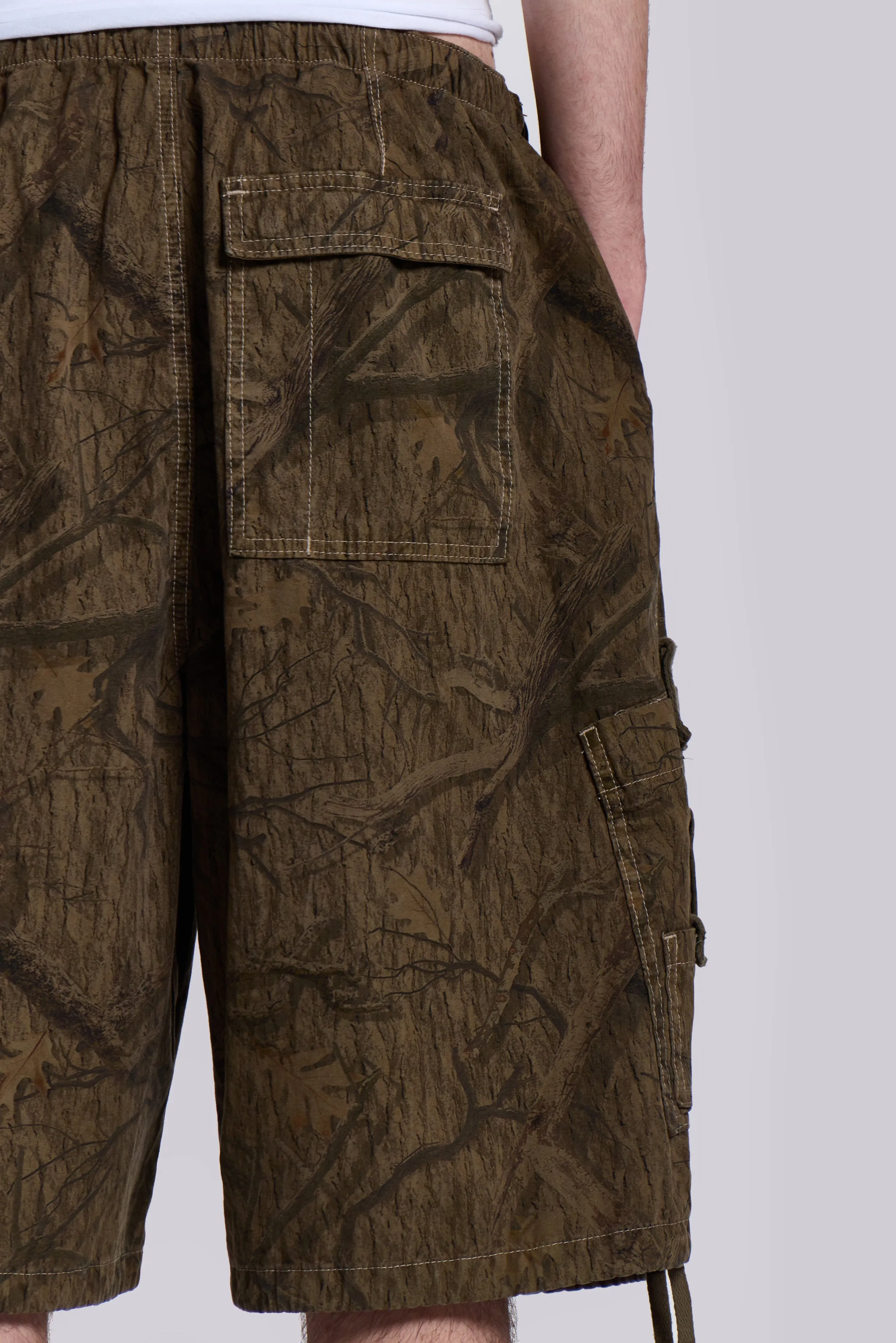 Forest Camo Parachute Shorts