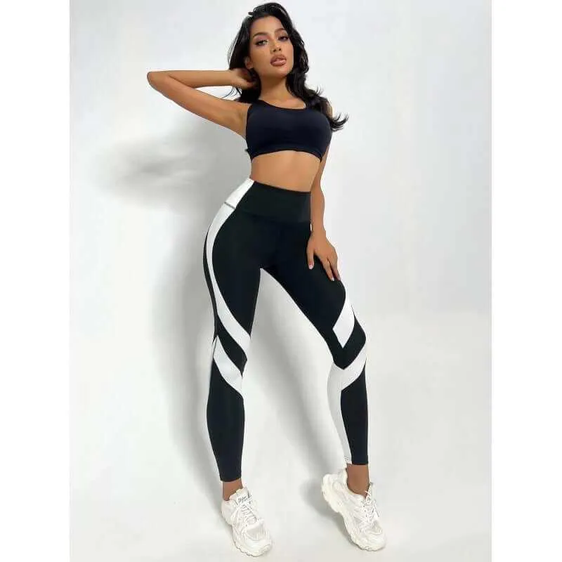 Glow Chic's Minimalist And Versatile Patchwork Fitness Pants