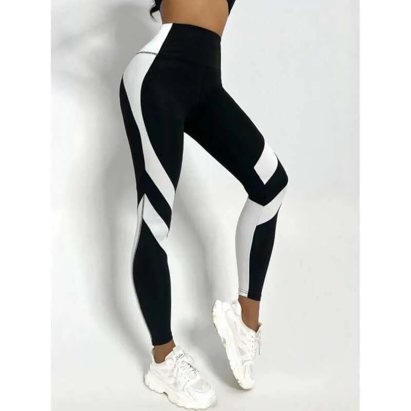 Glow Chic's Minimalist And Versatile Patchwork Fitness Pants