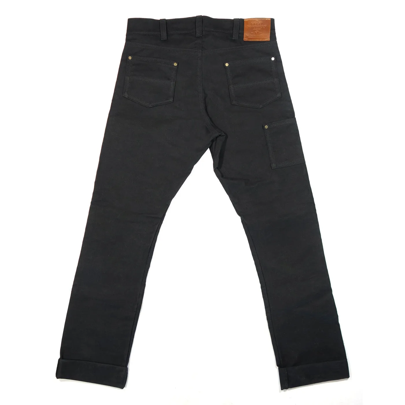 GN.01 Waxed Canvas Fitted Work Pant - Black