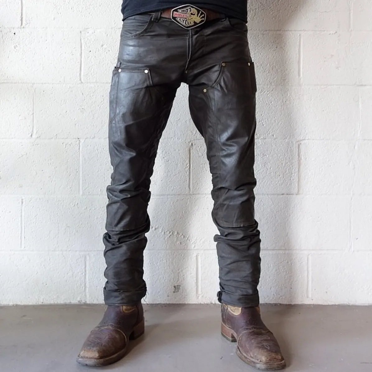 GN.01 Waxed Canvas Fitted Work Pant - Black