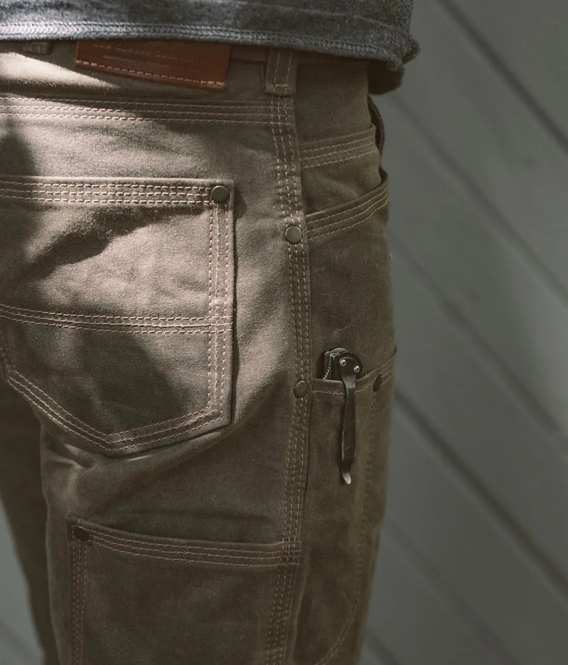 GN.01 Waxed Canvas Fitted Work Pant - Havana