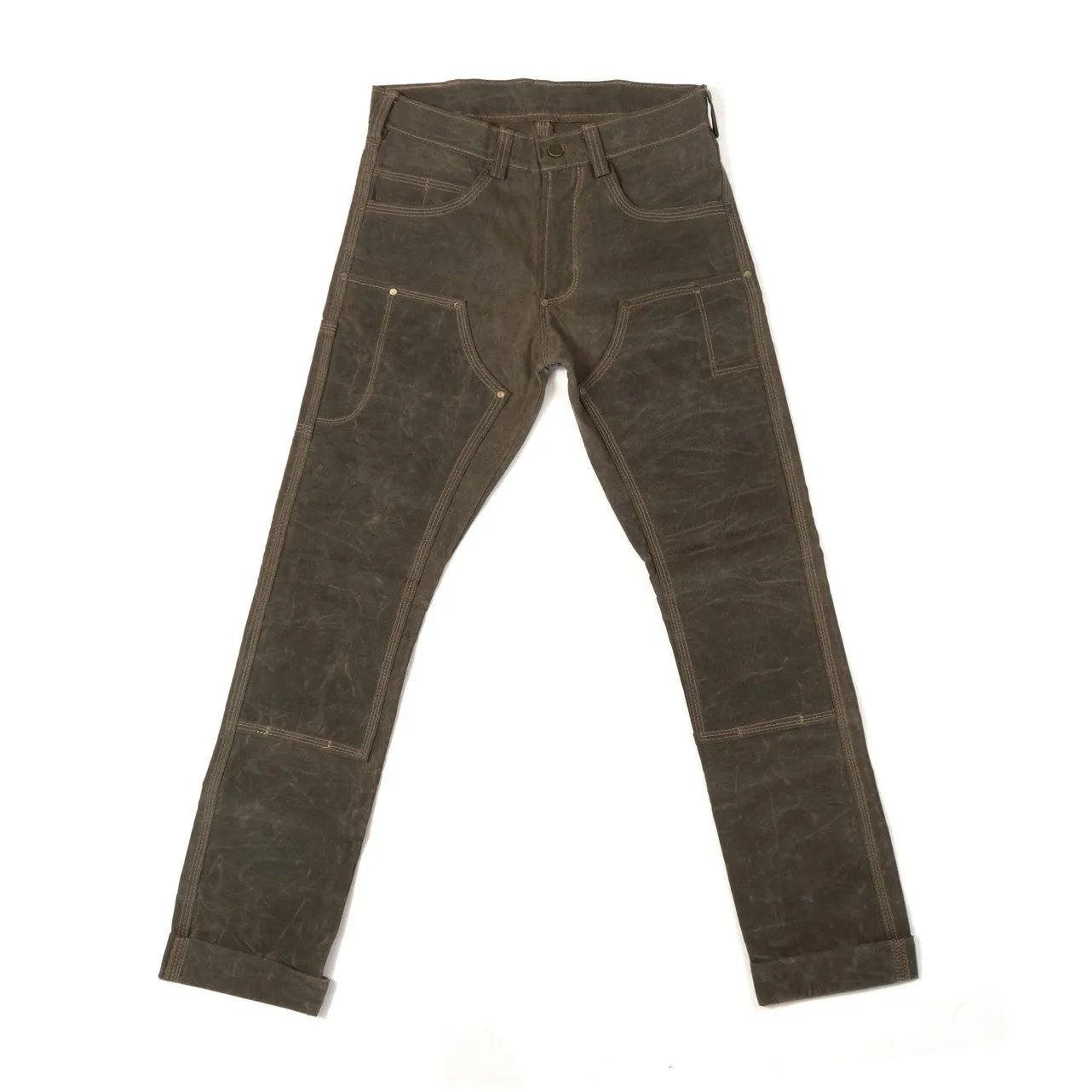 GN.01 Waxed Canvas Fitted Work Pant - Havana