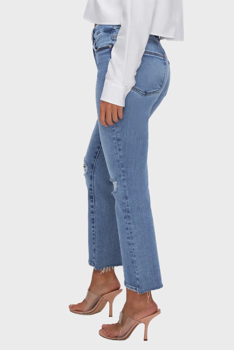 Good American Good Legs Crop Mini Boot Jeans