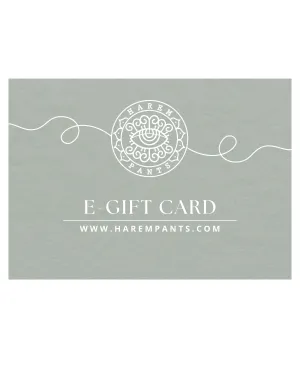 Harem Pants E-Gift Card