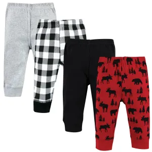 Hudson Baby Cotton Pants and Leggings, Red Moose Bear