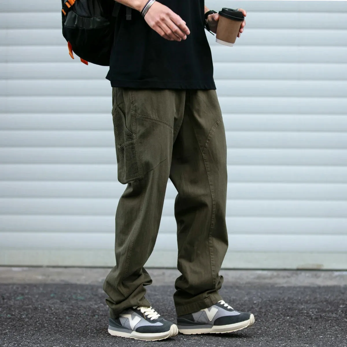 Japanese Streetwear Loose Straight Cargo Pants - Vintage Casual Trousers