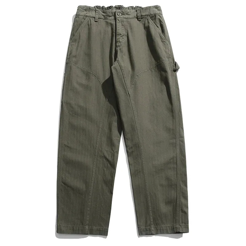 Japanese Streetwear Loose Straight Cargo Pants - Vintage Casual Trousers