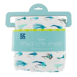 KicKee Pants Natural Fishing Flies Fitted Crib Sheet