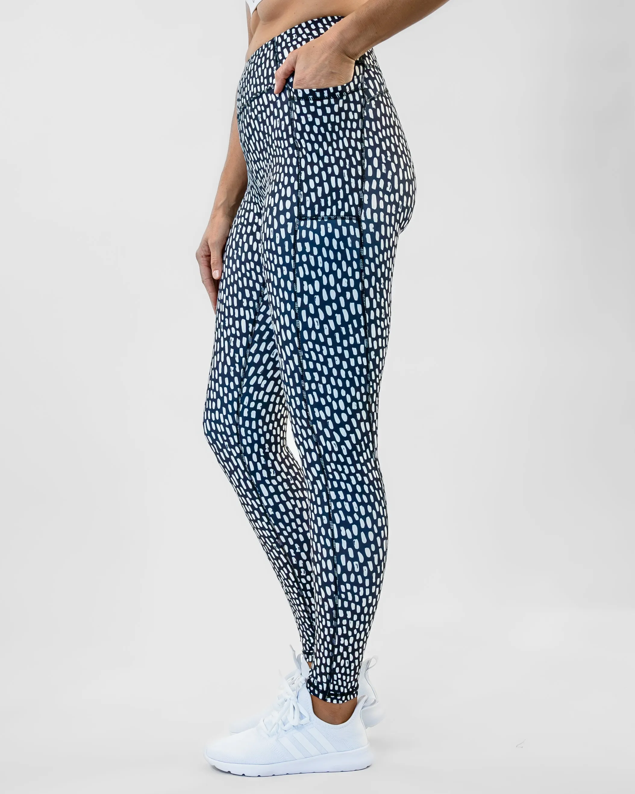 Lux Pocket Pants - Lucky Spots (Black & Jet Stream) - FINAL SALE