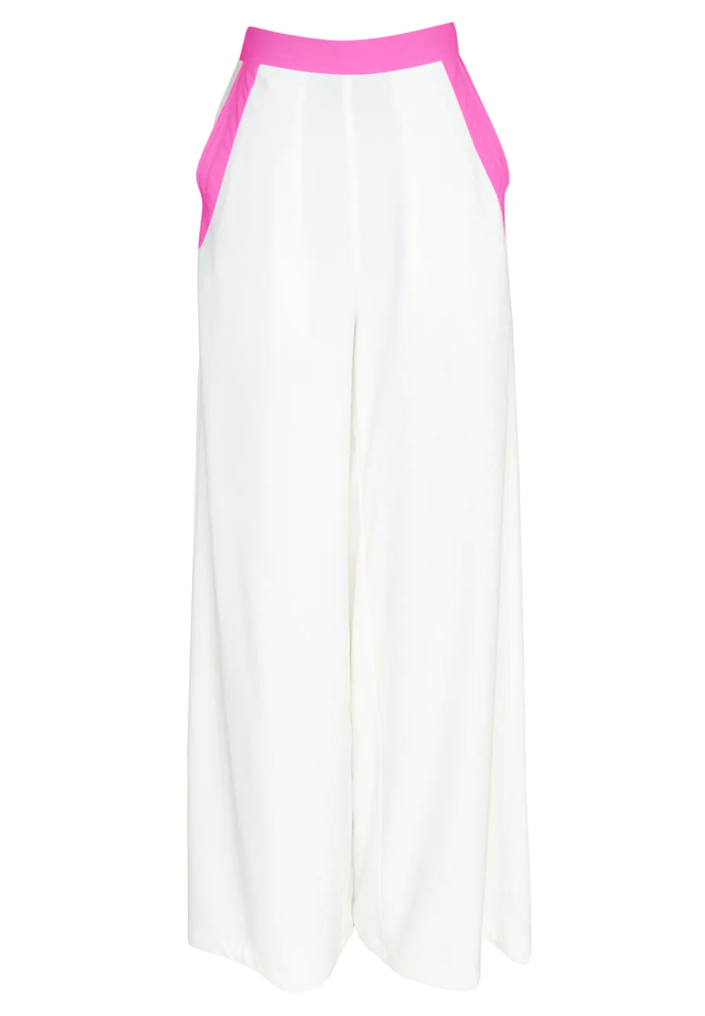 Monochrome - White Pants (Neon Pink)