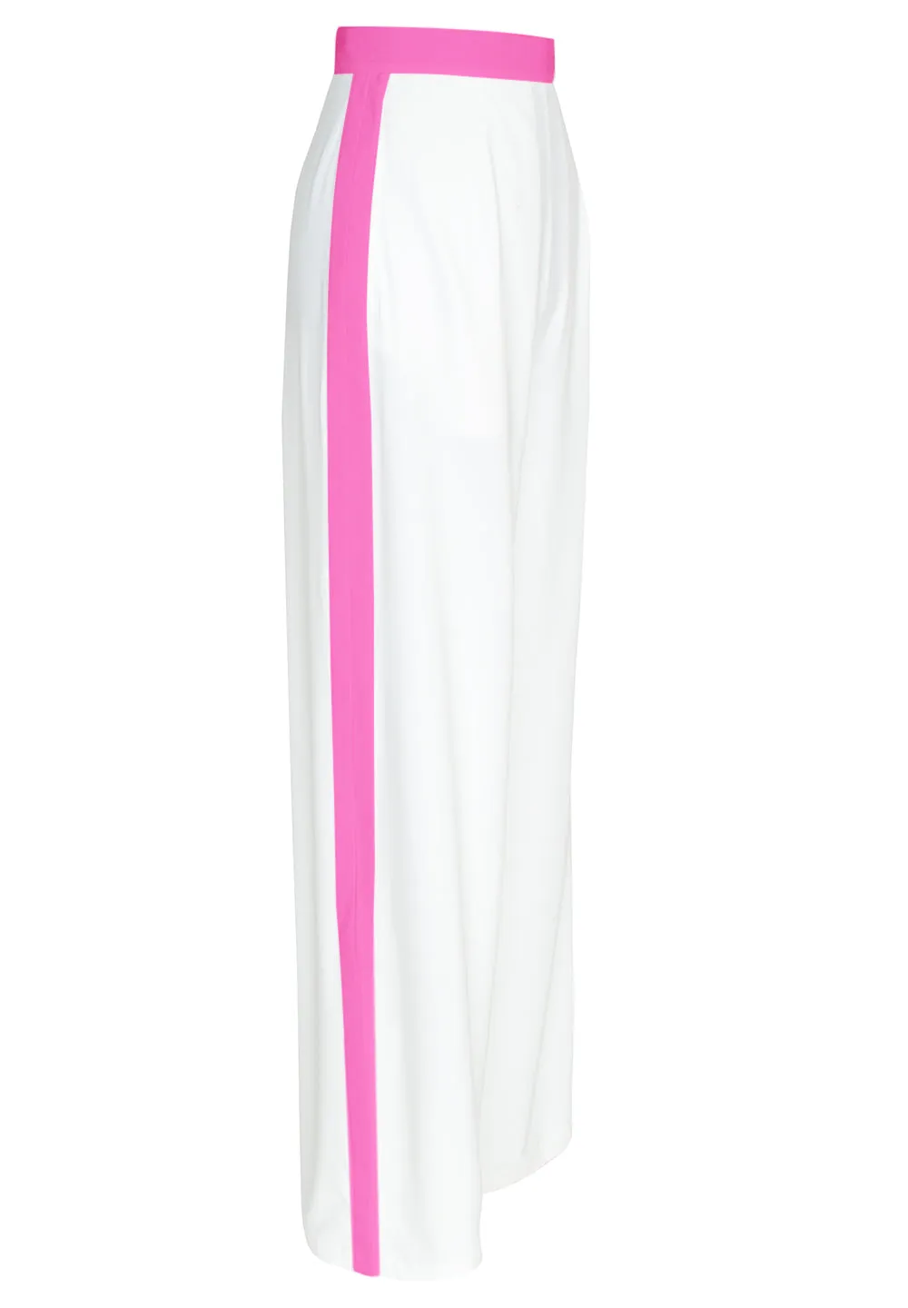 Monochrome - White Pants (Neon Pink)