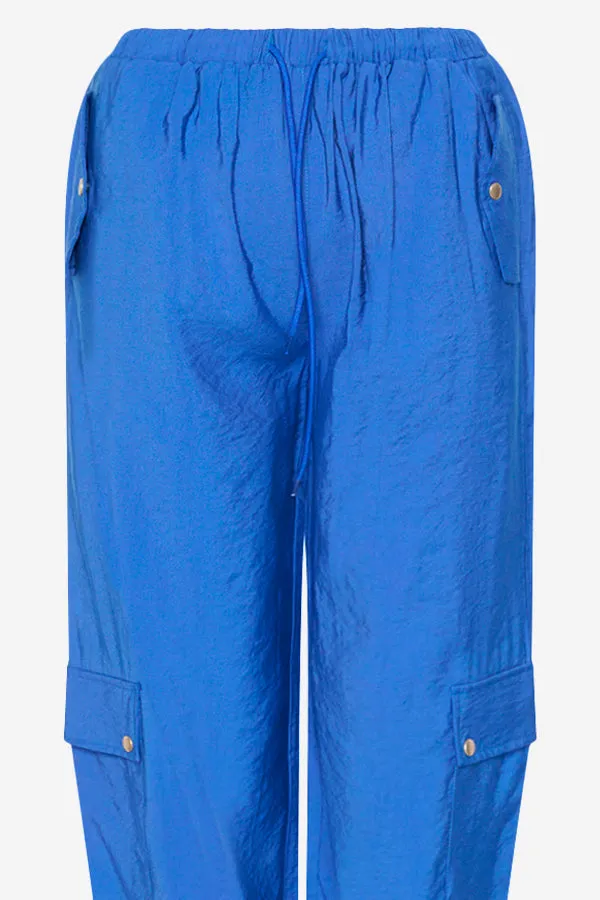 Paola Cargo Pants Electric Blue