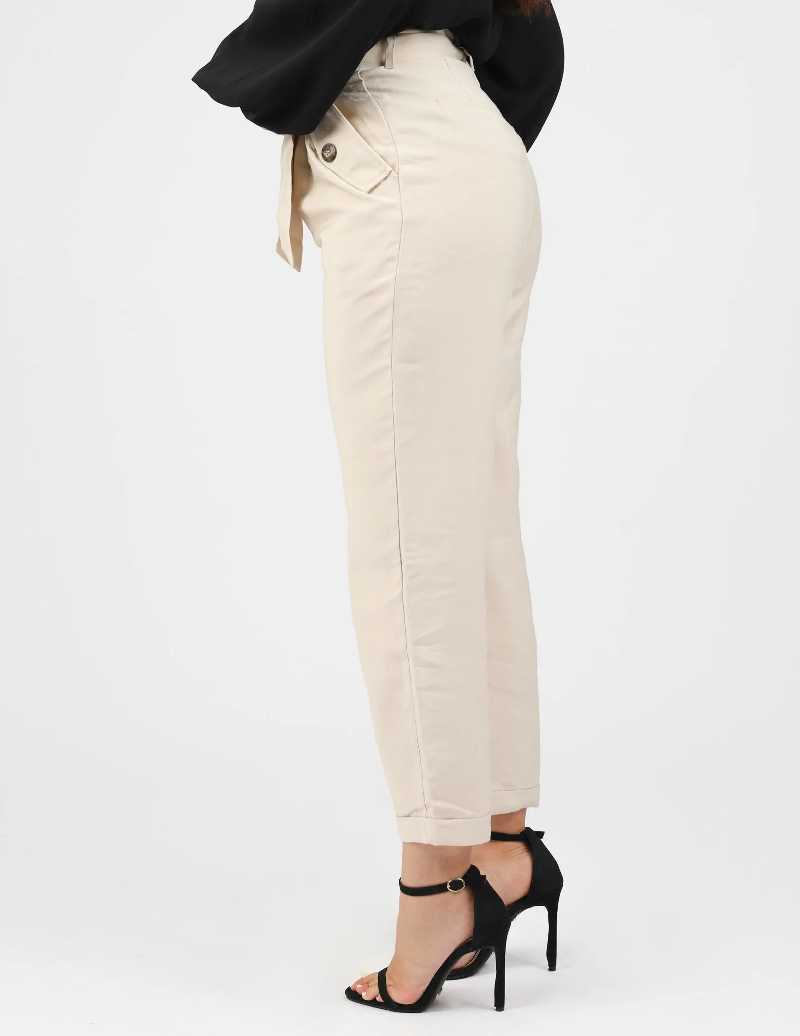 Ruffle Top Button Pants