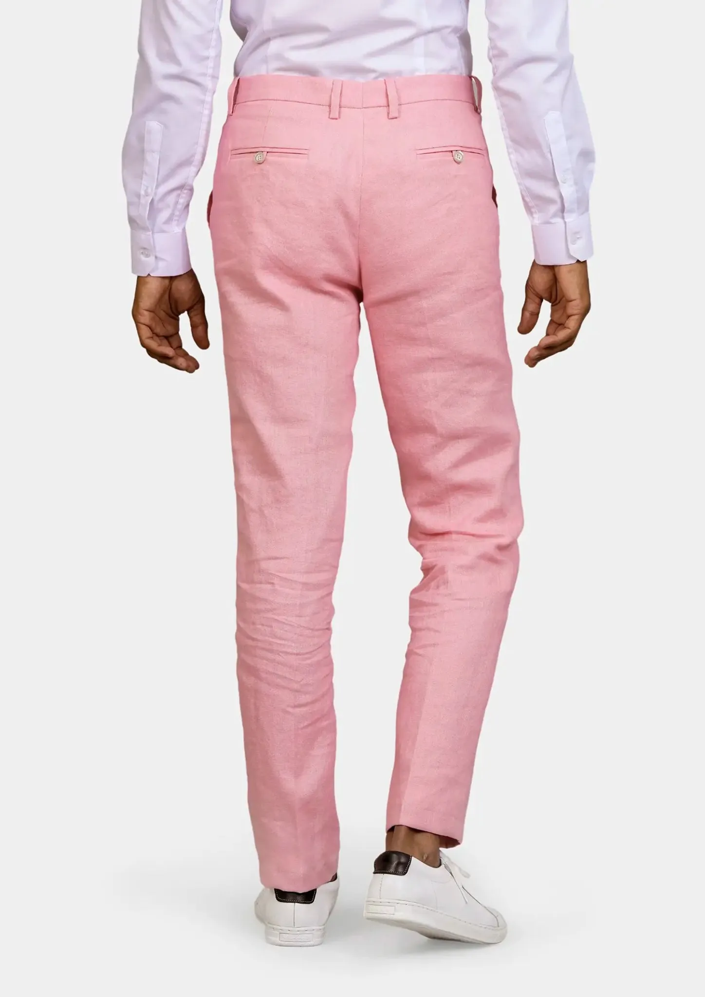 Salmon Linen Pants