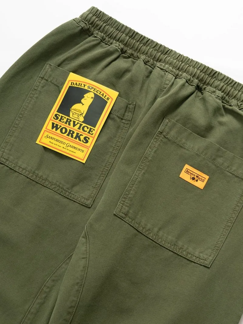 Service Works Olive Classic Chef Pants