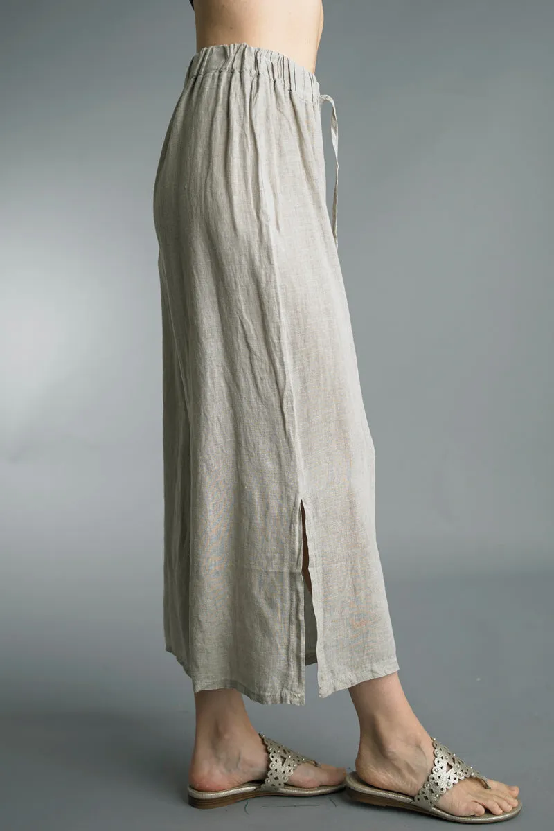 Side Slit Crop Pants