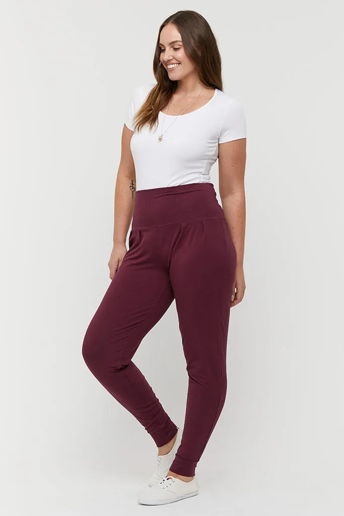 Slouch Pants - Burgundy