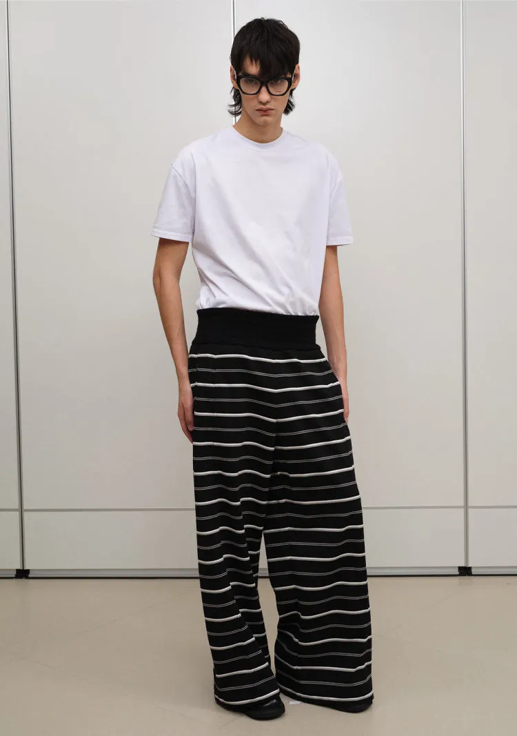 Striped casual pants