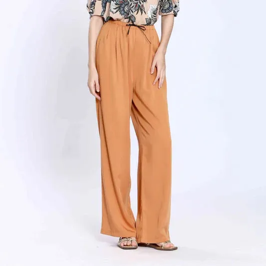 The Martine Leather Tie Pant