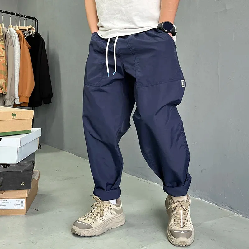 Thin Functional Cargo Pants Men Clothing Casual Sports Jogging Trousers