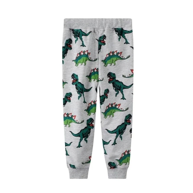 Toddler Boy's Dinosaur Print Solid Casual Pants