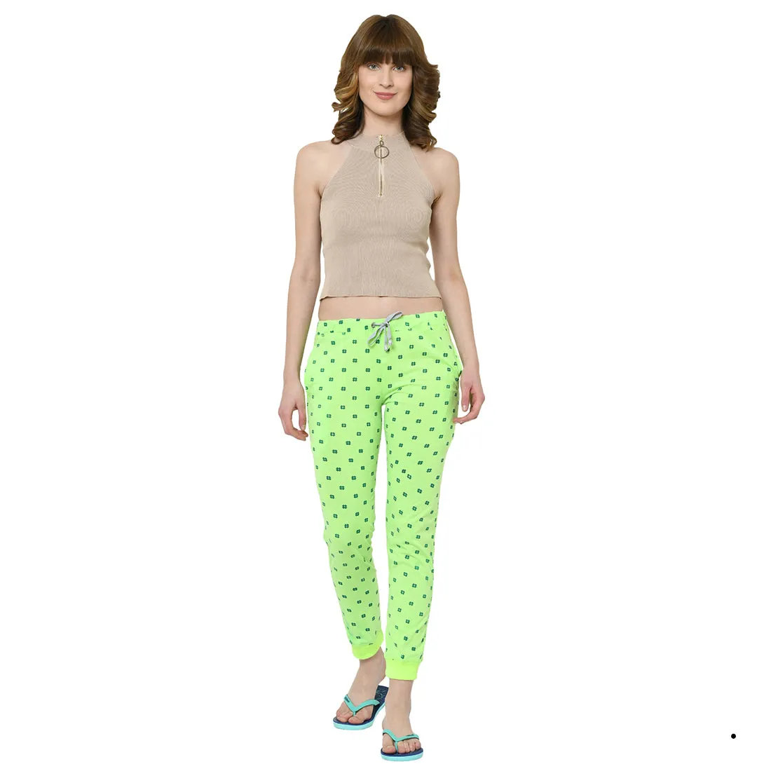 Vimal Jonney Green Trackpant For Women's