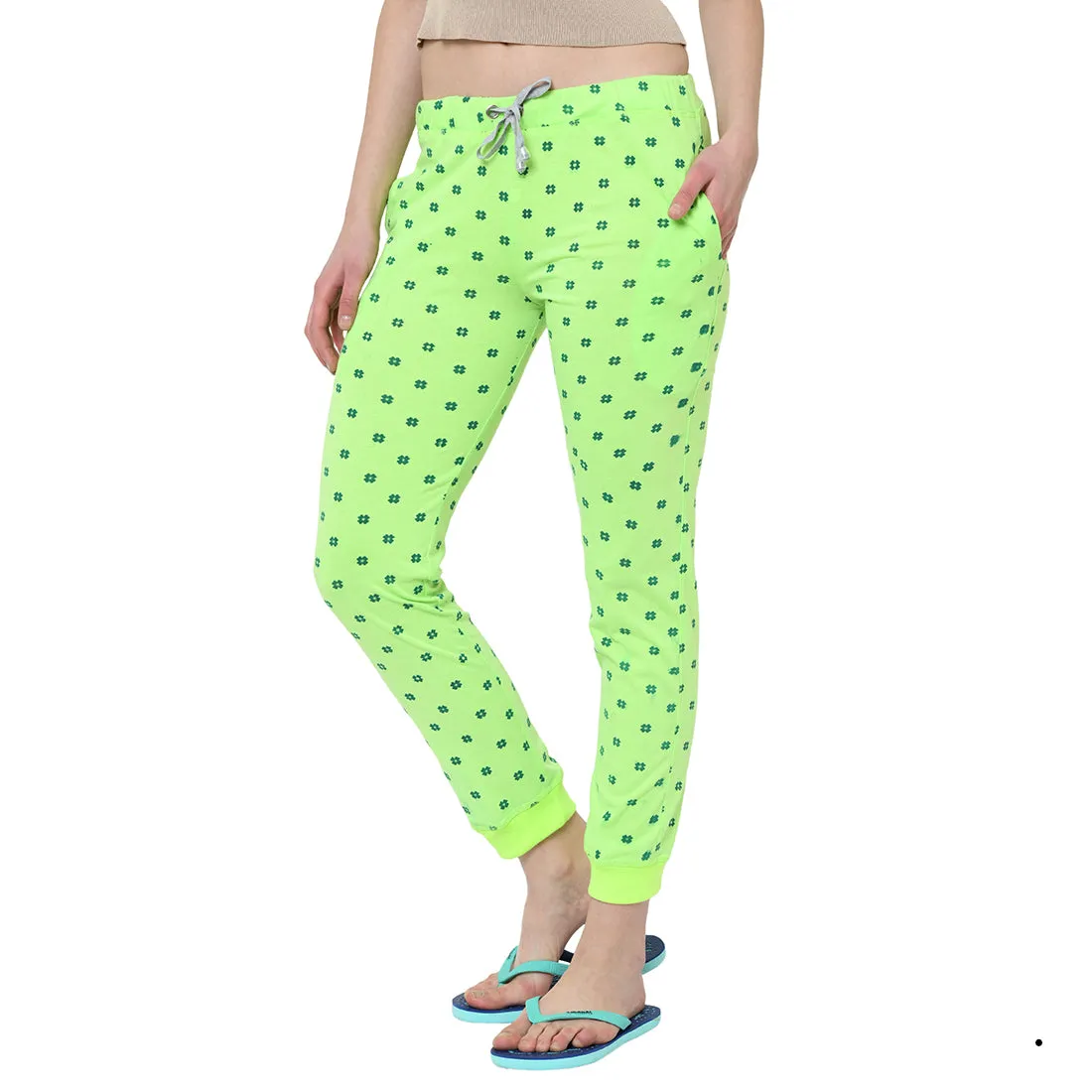 Vimal Jonney Green Trackpant For Women's